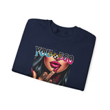 You Ego, Self Respect sweatshirt | Graphic woman flipping middle finger, neon text