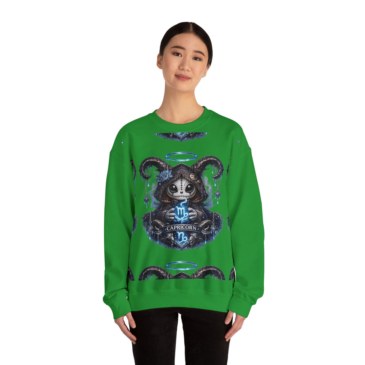Capricorn Grim Reaper Zodiac sweatshirt | Cute Gothic Astrology Hoodie Alternative