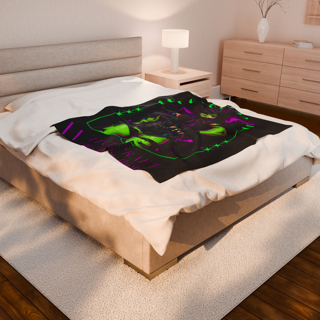 Witchcraft Runs in These Thighs Velveteen Plush Blanket