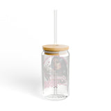 *EXCLUSIVE*I AM IN A GOOD PLACE, NOT MENTALLY BUT IN MY BOOK - Sipper Glass - 16oz with Tattoo-Inspired Design