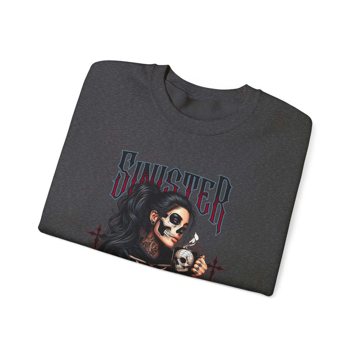 Sinister Soul Skull Woman sweatshirt | Gothic Skeleton Design