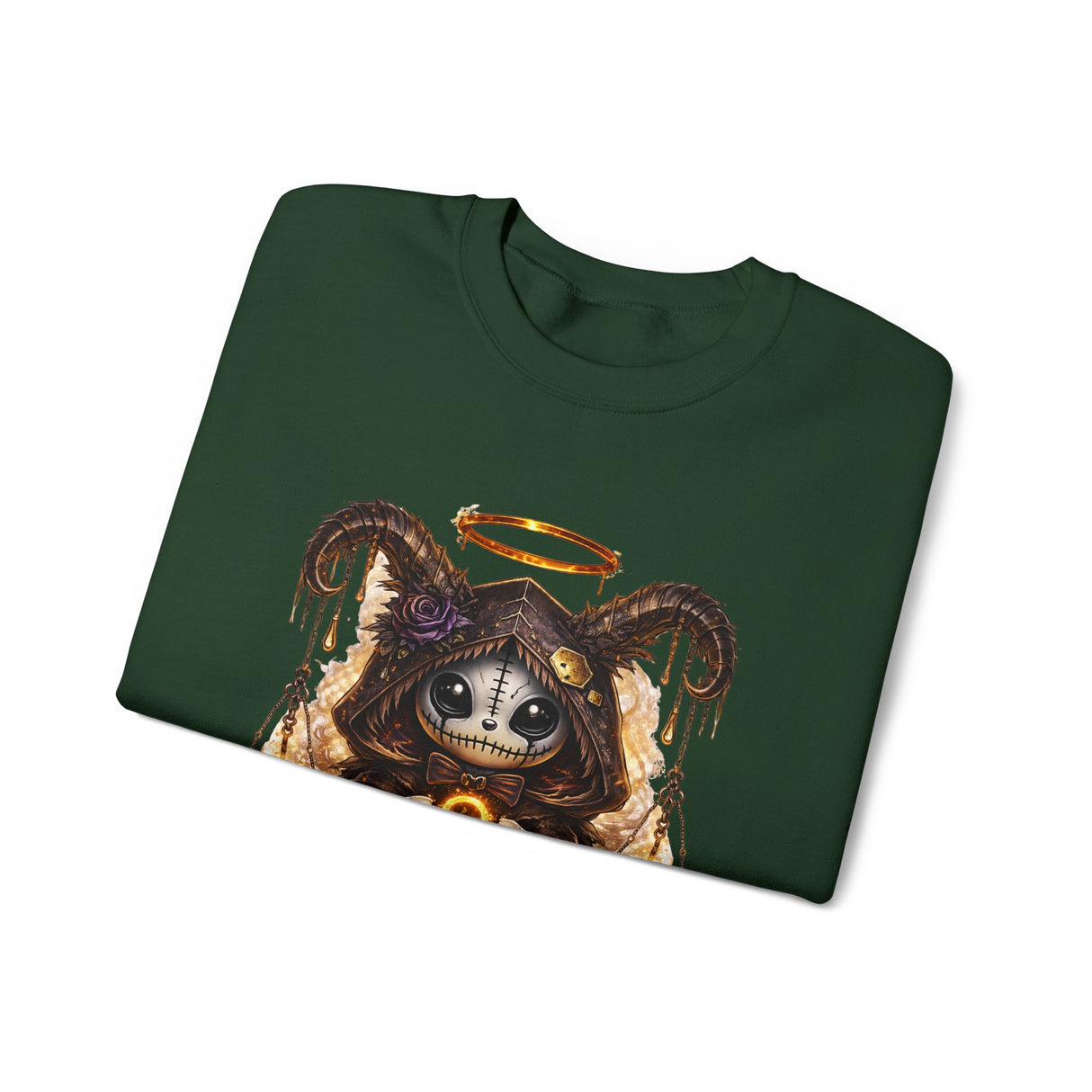 Libra Zodiac Sign | Cute Demon Bunny with Zodiac Symbols Sweatshirt | Astrology Pagan Goth