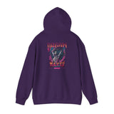 Dream Maker Skeleton Angel Hoodie ON THE BACK OF THE HOODIE | Neon Gothic Wings, Retro Vaporwave