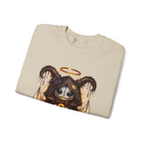Libra Zodiac Sign | Cute Demon Bunny with Zodiac Symbols Sweatshirt | Astrology Pagan Goth