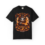 Fiery Sagittarius Skull Archer T-shirt | Zodiac Archer Graphic Tee