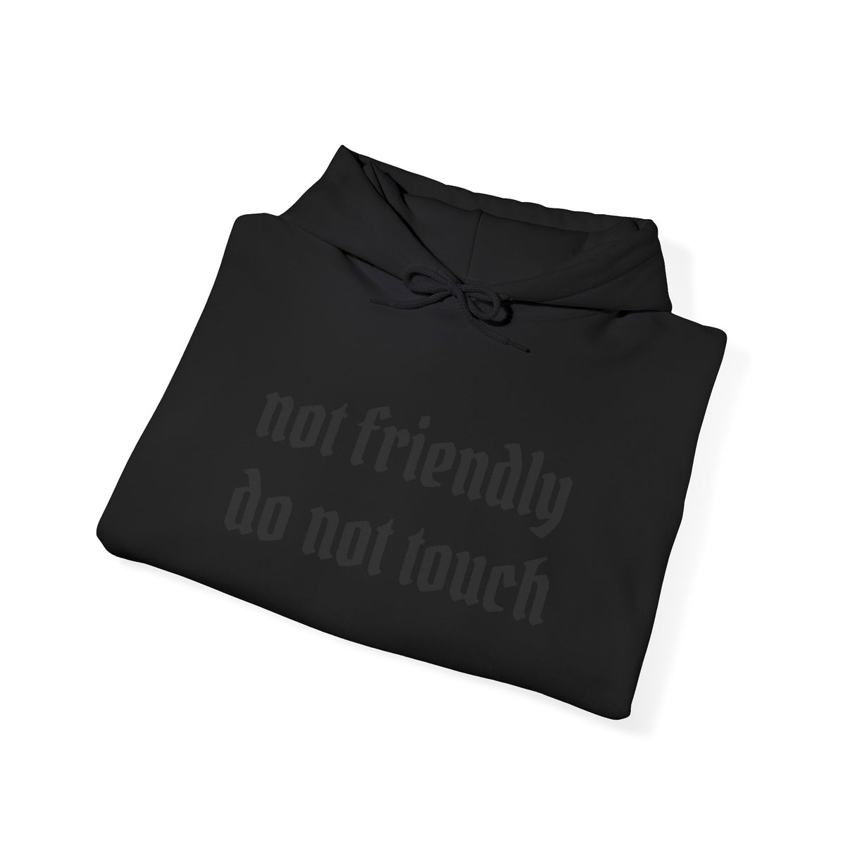 Not Friendly "Do Not Touch" Hoodie — Statement Graphic Hoodie