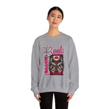Baddie Book Graphic Sweatshirt | Gothic Pink Lips, Hand Tattoo Illustration