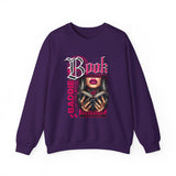 Baddie Book Graphic Sweatshirt | Gothic Pink Lips, Hand Tattoo Illustration
