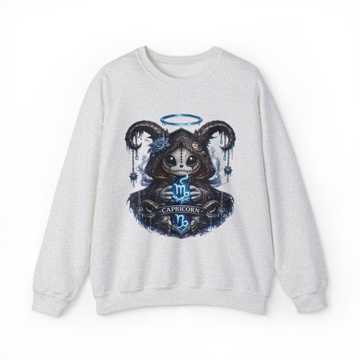 Capricorn Grim Reaper Zodiac sweatshirt | Cute Gothic Astrology Hoodie Alternative
