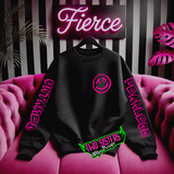 ***COMPLETE SET***Untamed & Fearless Black Sweatshirt w/ Dirty Girls Are More Fun + "Fierce" Black Sweatpants