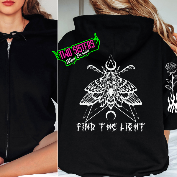 Find the Light Black or Burgundy Zip Up Hoodie, Sweatshirt, or Hoodie