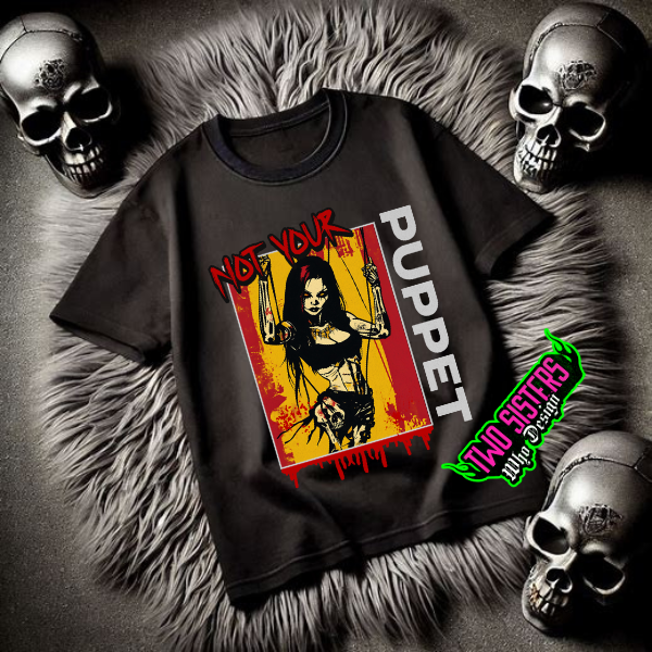 ***EXCLUSIVE***Not Your Puppet Black TShirt