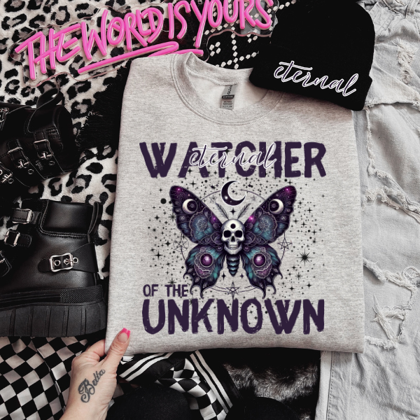 ***EXCLUSIVE***Eternal Watcher of the Unknown Ash Sweatshirt + Faux Beanie