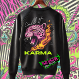 Call it Karma OVERSIZED BACK GRAPHIC Black Hoodie or Black Sweatshirt or Black TShirt