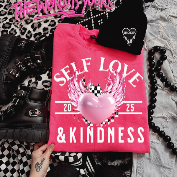 Self Love & Kindness Heliconia Sweatshirt or Heliconia TShirt