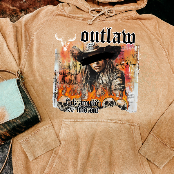 Outlaw: F*ck Around and Find Out Vintage Camel TShirt or Hoodie