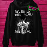 ***BUY INDIVIDUALLY******EXCLUSIVE***They told me to be myself, and then they judged me for it Oversized BACK GRAPHIC + Matching Sweatpants "Authentically Yourself"