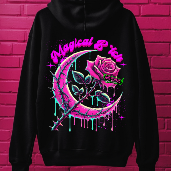 ***EXCLUSIVE***MAGICAL B*TCH Oversized Hoodie BACK GRAPHIC – Punk Meets Pop Culture