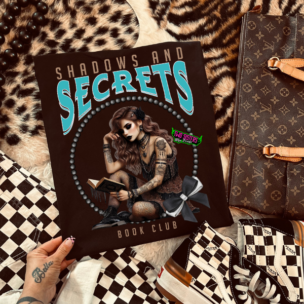 ***EXCLUSIVE***Shadows & Secrets Book Club Black Tee or Sweatshirt