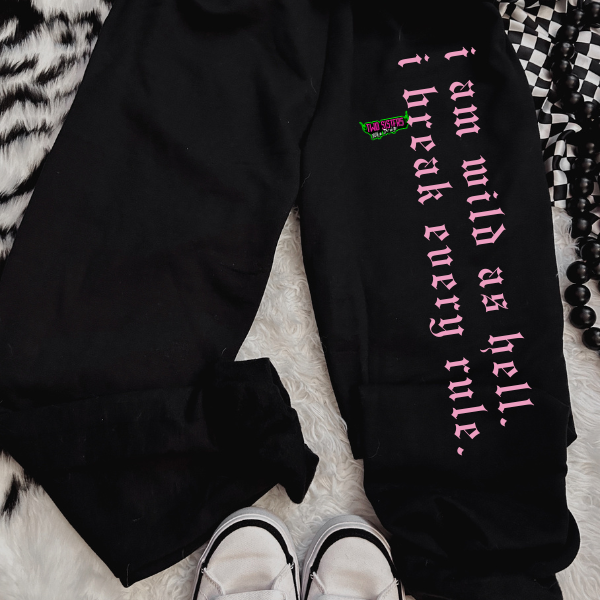 ***COMPLETE SET***EXCLUSIVE***F-ck Perfection Tee/Sweatshirt/Hoodie + Wild As Hell Sweatpants