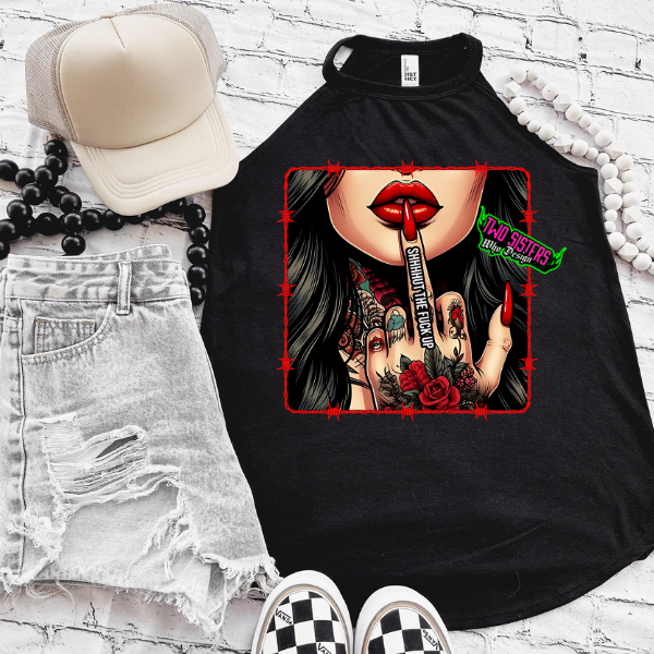 *EXCLUSIVE* Shut the F*ck Up Rocker Tank or Black TShirt