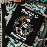 Margs & Mayhem  - Coyote Brown or Black Mineral Wash or Black TShirt, Sweatshirt, Hoodie, or Zip Up Hoodie