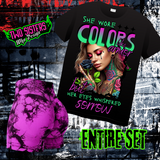 *EXCLUSIVE*She Wore Colors Like Armor, But Her Eyes Whispered of Sorrow Hot Pink Biker Short Bundle + Bonus Trucker Hat (if applicable)