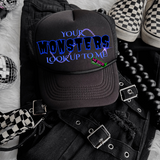 LIMITED EDITION: I Am What Nightmares Envy Racerback Tank Top + Biker Shorts + Trucker Hat Bundle