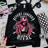 Every Legends Needs a Rival - Black Mineral Wash TShirt, Black Rocker Tank, Sweatshirt, Hoodie, or Zip Up Hoodie