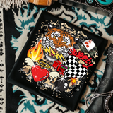 LIMITED EDITION: Western Goth Collage TShirt + Leopard Print Shorts