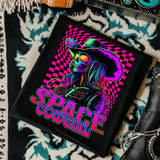 Space Cowboy -  Black Mineral Wash TShirt, Black Rocker Tank, Sweatshirt, Hoodie, or Zip Up Hoodie