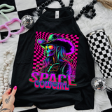 Space Cowboy -  Black Mineral Wash TShirt, Black Rocker Tank, Sweatshirt, Hoodie, or Zip Up Hoodie