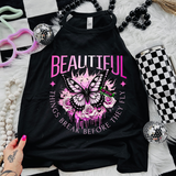 *EXCLUSIVE*Beautiful Things Break Before They Fly -  Black Mineral Wash TShirt, Black Rocker Tank, Sweatshirt, Hoodie, or Zip Up Hoodie
