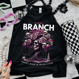 *EXCLUSIVE*Every Branch Bears What She's Survived -  Black Mineral Wash TShirt, Black Rocker Tank, Sweatshirt, Hoodie, or Zip Up Hoodie