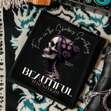 *EXCLUSIVE* Even in the Shadows Something Beautiful Takes Flight -  Black Mineral Wash TShirt, Black Rocker Tank, Sweatshirt, Hoodie, or Zip Up Hoodie