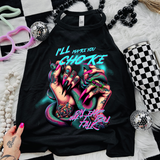 *EXCLUSIVE*I'll Make You Choke on the Shit Your Talk -  Black Mineral Wash TShirt, Black Rocker Tank, Sweatshirt, Hoodie, or Zip Up Hoodie