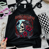 Death is A Rumor, Reincarnate -  Black Mineral Wash TShirt, Black Rocker Tank, Sweatshirt, Hoodie, or Zip Up Hoodie