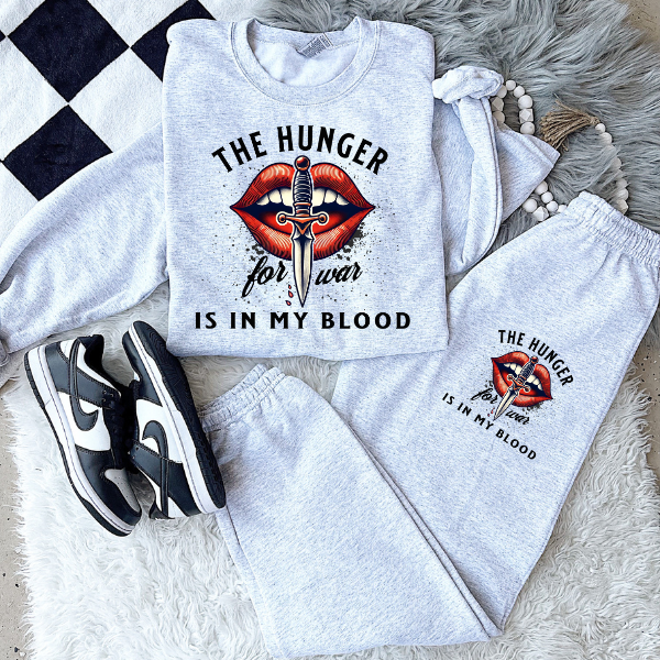 **BUY INDIVIDUALLY**The Hunger for War is In My Blood Mix & Match Sweatpant Set