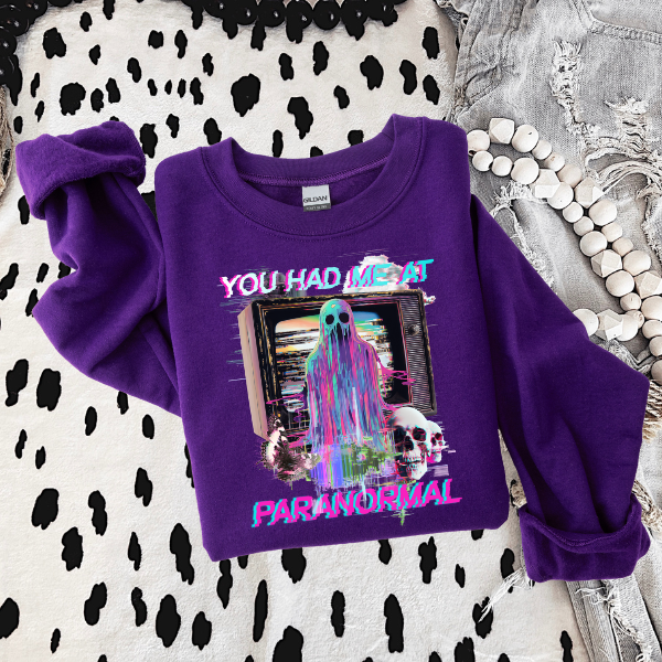 You Had Me At Paranormal Black or Purple Hoodie