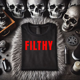 ***COMPLETE SET***"Filthy Black TShirt + Filthy Graphic on Front of Boy Short Underwear