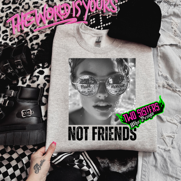 Not Friends Ash Sweatshirt