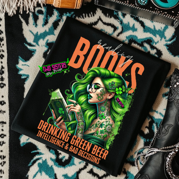 ***EXCLUSIVE***RECOVERY COLLECTION: Reading Books, Drinking Beer - Intelligence & Bad Decisions - TShirt or Sweatshirt + Shorts