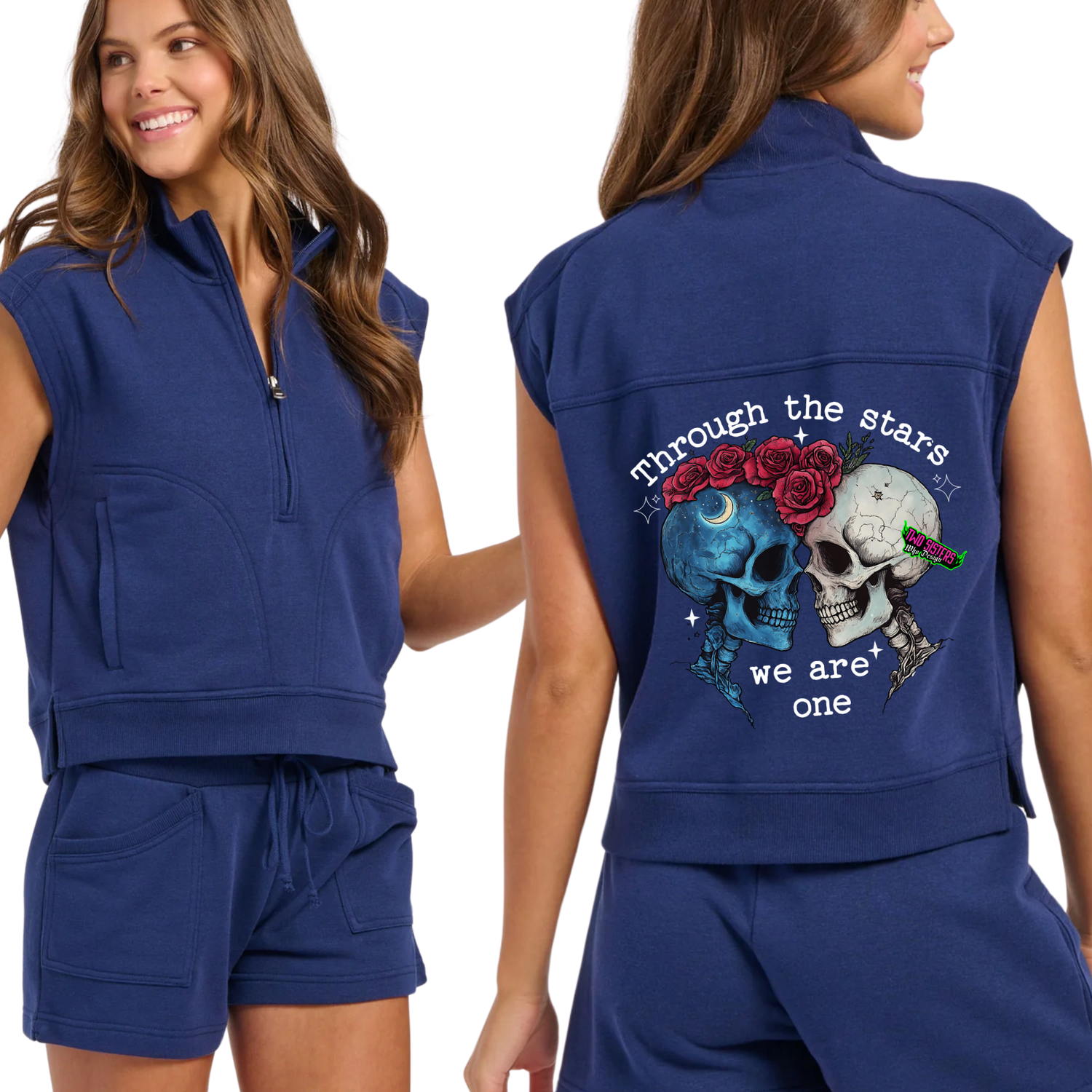 *EXCLUSIVE*Through The Stars We are One Matching Two Piece Short Set with 1980's Vibes & Vintage Throwback