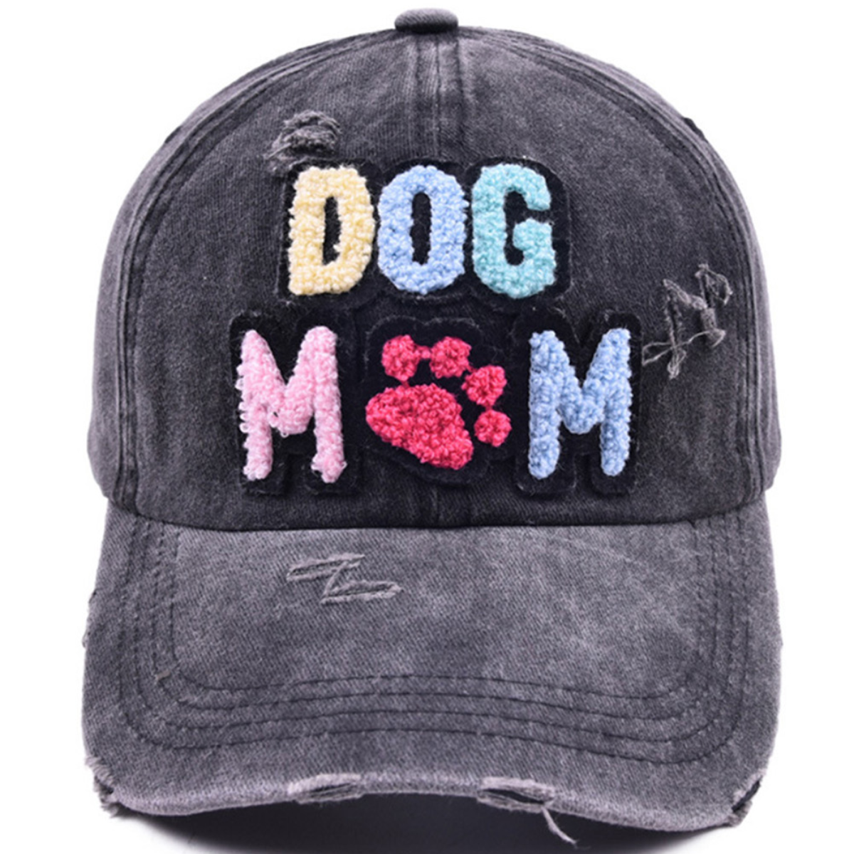 Black DOG MAMA Baseball Cap