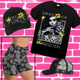 *EXCLUSIVE BUNDLE* Learning to Love the Reflection Tee  +  "Learning to Love Me" Trucker Hat + Skull Biker Shorts
