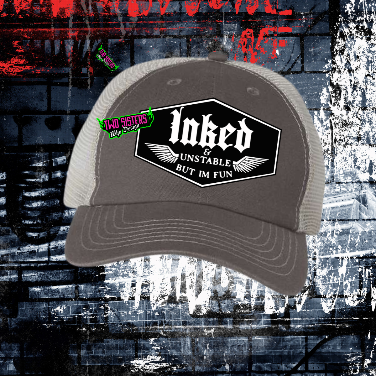 LIMITED EDITION: Tattoos Are Trashy Graphic TShirt + Boxercraft Striped Shorts + Trucker Hat Bundle