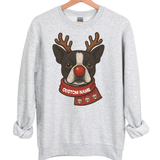 CUSTOM DOG REINDEER SWEATSHIRT