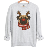 CUSTOM DOG REINDEER SWEATSHIRT