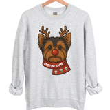 CUSTOM DOG REINDEER SWEATSHIRT