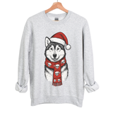 WINTER DOGS WITH SKULL/SANTA HAT SCARF